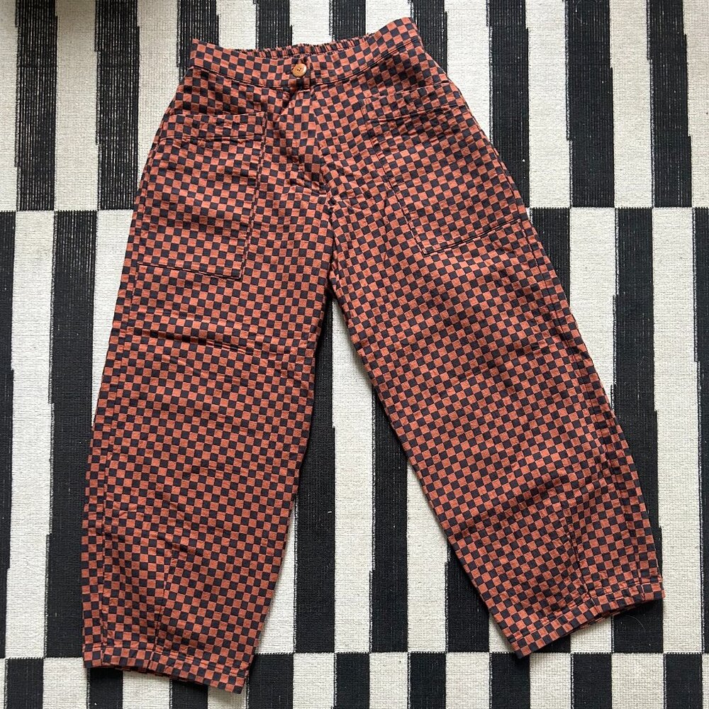 Ilana Kohn Chibi Pant- Bark Checks, size S